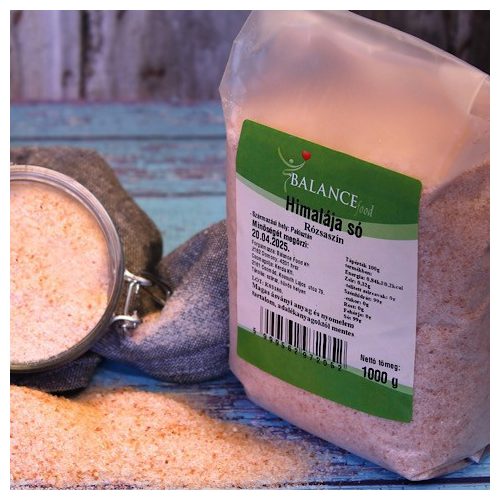 Sól himalajska, różowa, drobnoziarnista, 1000g/1kg.