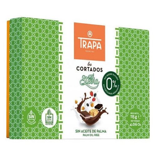 Trapa, Cortados Stevia, wybór deserów, bez dodatku cukru, 115 g