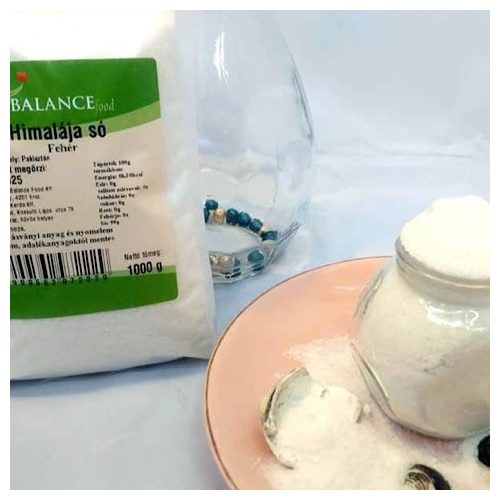 Sól himalajska, biała, drobna, 1000g/1kg.