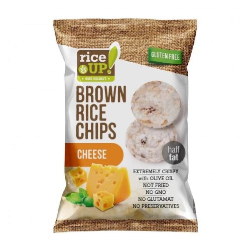 Rice Up, chipsy ryżowe o smaku serowym, 60g