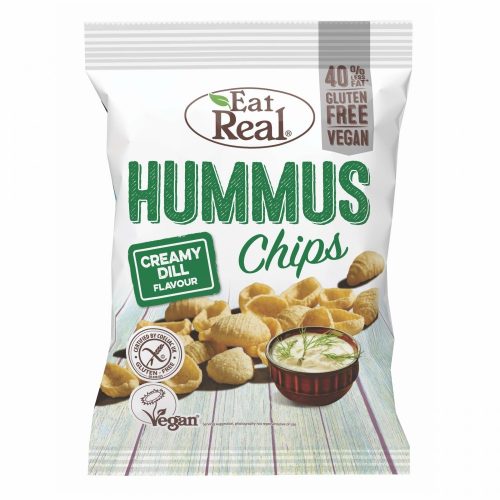 Eat Real Hummus Chips - Śmietana i koperek 45g