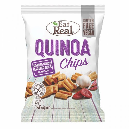 Eat Real Quinoa Chips - Pomidor suszony na słońcu i pieczony czosnek 30g