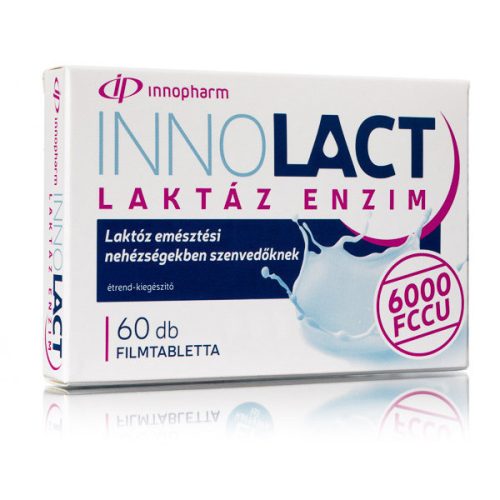 Innopharm Innolact Lactase enzym 6000 FCCU suplement diety tabletki powlekane (60 tabletek)
