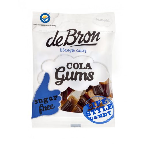 DeBron ''cola-gums'' gumowe cukierki bez cukru 100 g