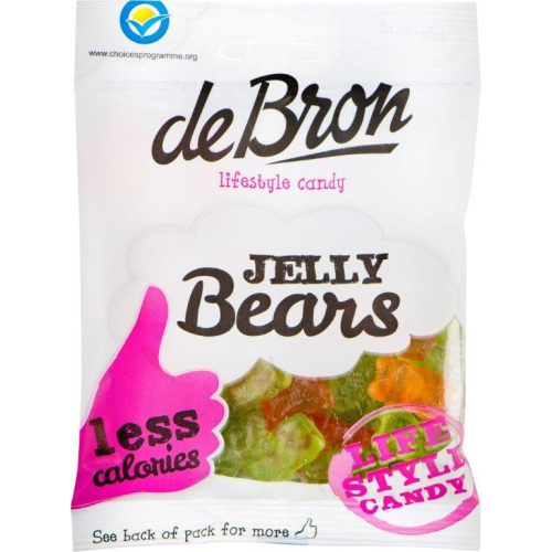 DeBron "Jelly bears" Gumowe cukierki Bezglutenowe i bez cukru 90 g