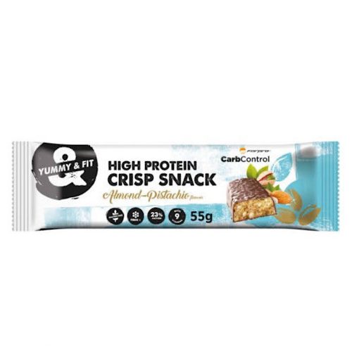 Forpro High Protein Crisp Snack, mandula - pisztácia ízű szelet, 55g