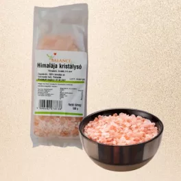 Sól himalajska, różowa, gruba 500g (3-5 mm, kryształowa)