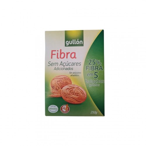 Ciasteczka Gullón Fibra, bez dodatku cukru, 250g.