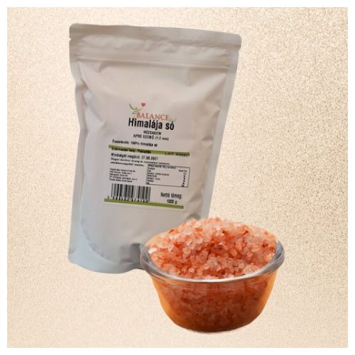 Różowa sól himalajska, drobnoziarnista, 1000g/1kg (1-2 mm)