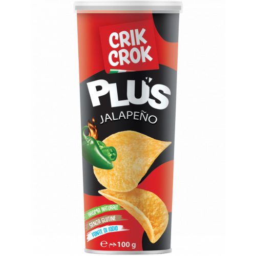 Crik Crok chipsy, jalapeno, bezglutenowe, 100g