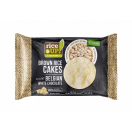   Rice Up, plastr pełnoziarnisty brązowy ryż z białą czekoladą, 30g