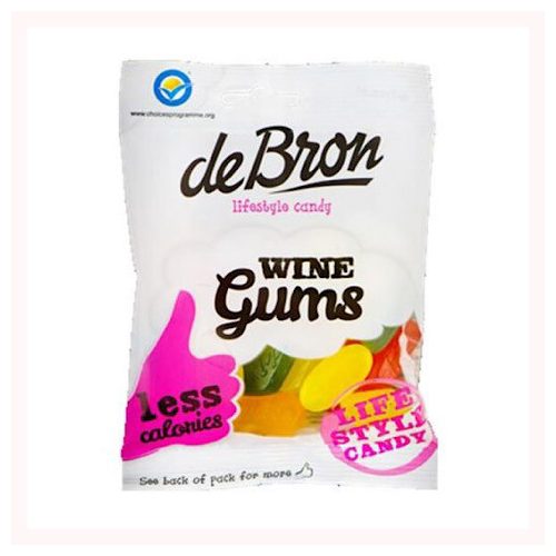 DeBron Wine Gums, żelki bez żelatyny, bezglutenowe, bezcukrowe, 100g