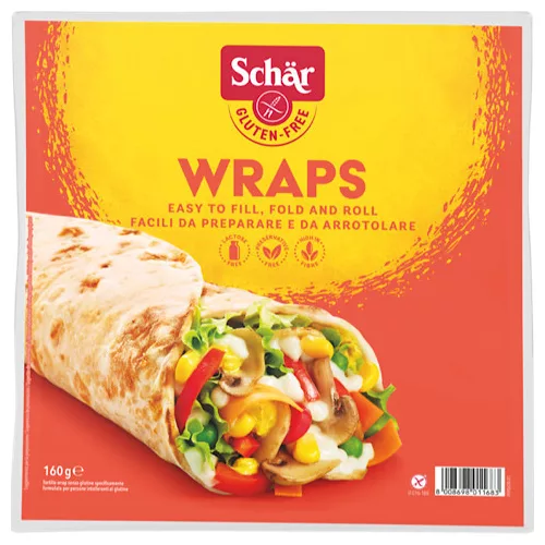 Schar Wraps, bezglutenowe, bezlaktozowe (2 sztuki) 160g