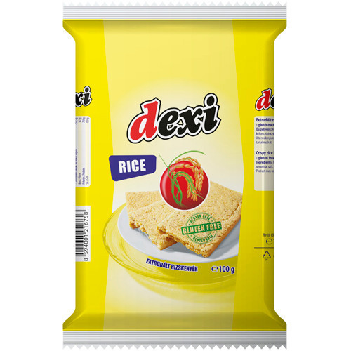Dexi, ekstrudowany chleb ryżowy, 100 g (12 plastrów)