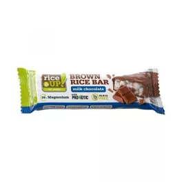   Rice Up, wypukły plack z brązowego ryżu z mleczną czekoladą, 18g.