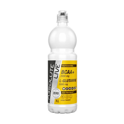 Absolute Live, BCAA + L-Glutamin, napój o smaku pomarańczowym, 1 litr