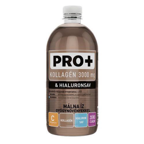 Pro+ Kolagen+Kwas Hialuronowy, napój o smaku malinowym, 750 ml