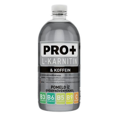 Pro+ L-Karnityna+Kofeina, napój o smaku grejpfruta, 750 ml