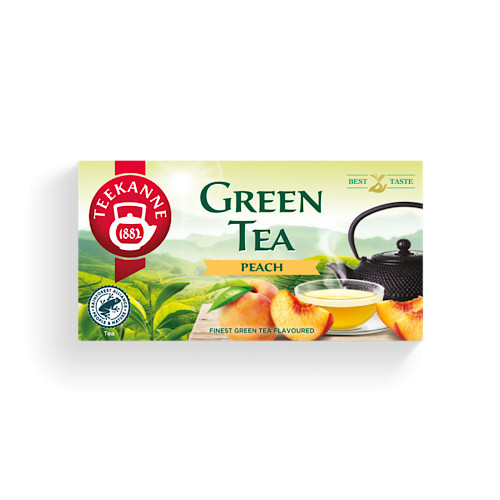 Dzbanek do herbaty, zielona herbata, brzoskwiniowa, 35g