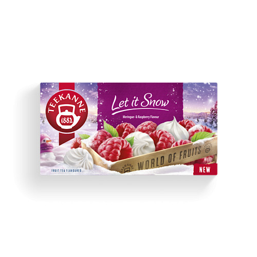 Teekanne, WOF Let it Snow, owocowa herbata o smaku bezy i maliny, 45g