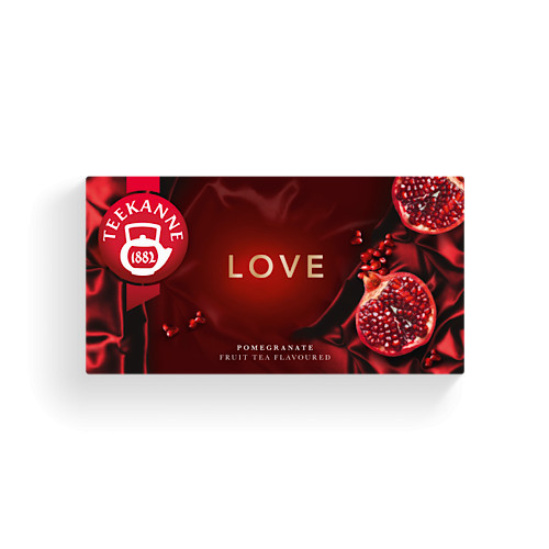 Teekanne, WOF Love, owocowa herbata o smaku granatu i brzoskwini, 50g