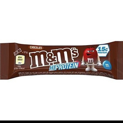 Baton proteinowy M&M's, baton czekoladowy z białkiem, 51 g
