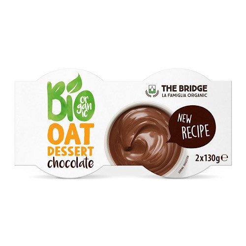 The Bridge Bio deser owsiany, czekoladowy, 2*130g