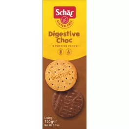   Gullón Digestive Choco - bezcukrowe, pełnoziarniste, czekoladą polane herbatniki, 270 g.