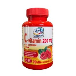   1x1 Vitaday Vitamin C 1000 mg + Vitamin D3 + Zinc o smaku pomarańczowym tabletki do żucia ze środkiem słodzącym (60 szt.)