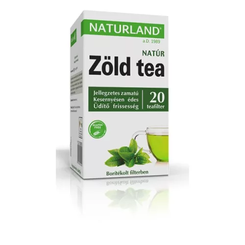 Naturland Zöld tea natúr filteres 20x1,5 g