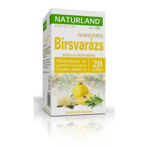 Naturland Birsvarázs teakeverék 20x1,5 g, CSOMAGOLÁSSÉRÜLT