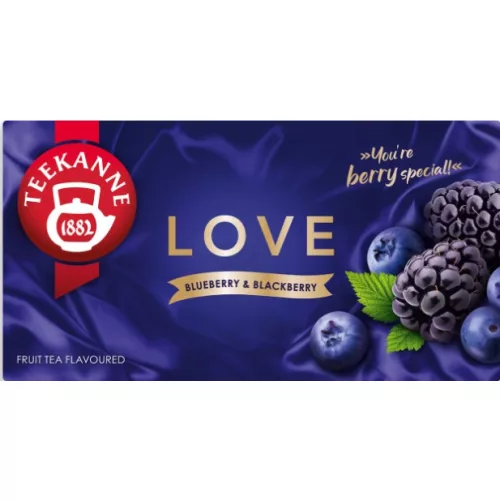 Teekanne Word of Fruit  LOVE Blueberry Blackberry Áfonya-Szeder tea, 45 g