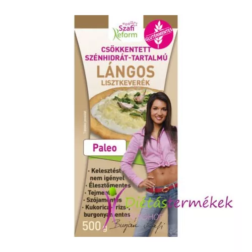 Mieszanka mąk do placków lángos Szafi Reform o obniżonej zawartości węglowodanów, 500 g