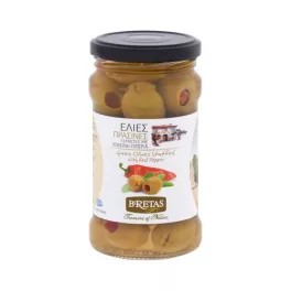 BRETAS Olajbogyó - zöld, paprikával töltött 300 g