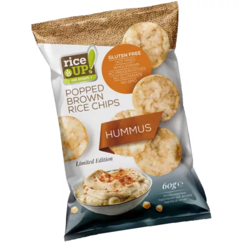 Rice up, ryżowe chipsy o pikantnym smaku chili, 60g.