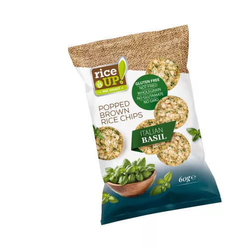 Rice up, ryżowe chipsy o pikantnym smaku chili, 60g.