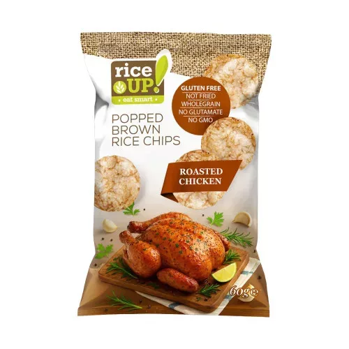 Rice up, ryżowe chipsy o pikantnym smaku chili, 60g.