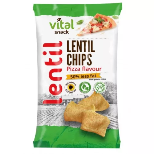 VitalSnack Chipsy z soczewicy o smaku pizzy, 65 g