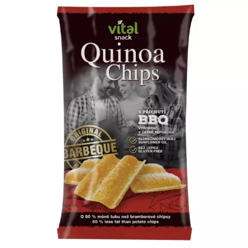VitalSnack chipsy z komosy ryżowej o smaku BBQ, 65 g